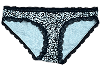 Fancy Mesh Printed Bikini Lacely Panty- Black Dots Fancy Mesh Printed Bikini Lacely Panty- Black Dots