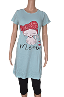 Strawberry LW03 Long Tee (Sea Blue)