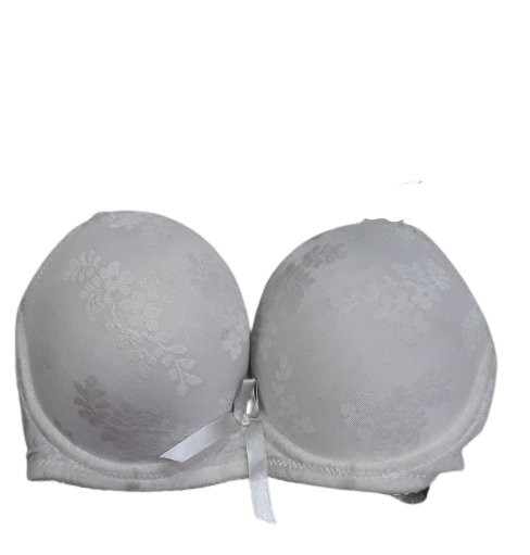 Lace Lightly Padded Underwired Bra- White