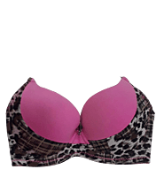 UnderWired Semi Coverage Padded Bra - Pink