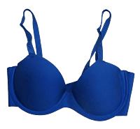 UnderWired Semi Coverage Padded Bra - Blue