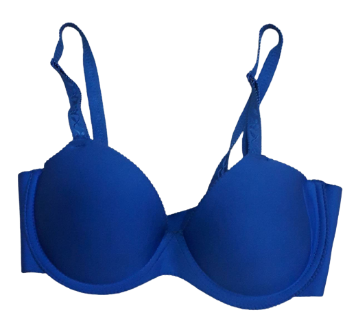 UnderWired Semi Coverage Padded Bra - Blue