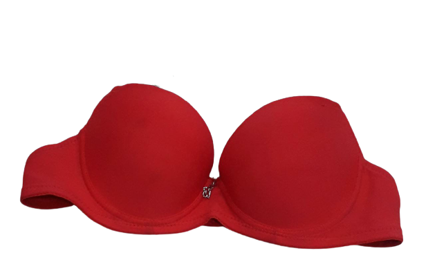 UnderWired Semi Coverage Padded Bra - Red