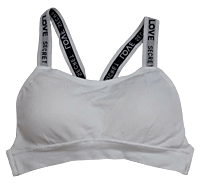 Built-in-Sports Bra Tank - White