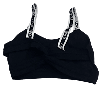 T.Back Womens Padded Sports Bra - Black