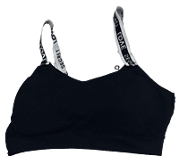 T.Back Womens Padded Sports Bra - Black