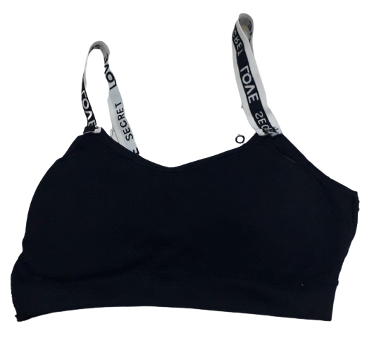 T.Back Womens Padded Sports Bra - Black