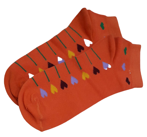 Fancy Womens Socks - Orange Fancy Womens Socks - Orange