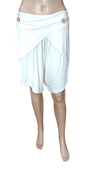 Women's Hosiery Cotton White Dhoti Style Bottom Night Pant  Women