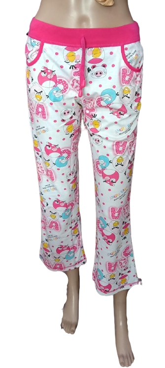 Women Cotton Printed Pyjama/Lounge Wear –Soft 100% Cotton Night Wear, for Womens/Ladies/Girls- Pink