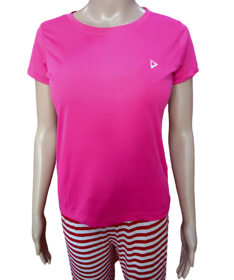 One Apparel Womens Crew Neck Tee (pink)