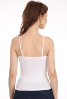 Sona Solid 8004 Camisole With Halter Neck Strap And Transparent Strap