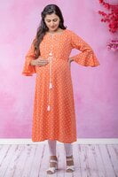 Maybell Feeding Kurti (Orange) Maybell Feeding Kurti (Orange)