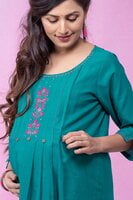 Maybell Feeding Kurti (Dark Green)