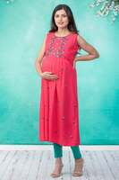 Young Mother Maternity & Nursing Bell Floral Printed Kurta Young Mother Maternity & Nursing Bell Floral Printed Kurta
