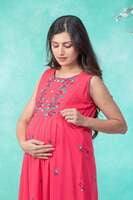 Young Mother Maternity & Nursing Bell Floral Printed Kurta