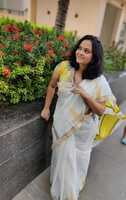 Yellow Sunshine in White - Khadi Cotton - Hand Crafted Saree