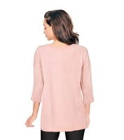 Enamor E037 3/4 Sleeve With Crew Neck (Peach)