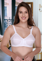 Sona Solid Bee Heart Elastic Cotton Bra