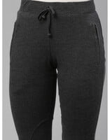 Women's Charcoal Color Narrow Bottom Track Pant With Side Pockets